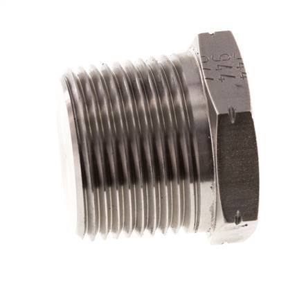1'' NPT macho Tapón de cierre de acero inoxidable con hexágono exterior 140 Bar