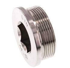 G 2'' Tapón de cierre de acero inoxidable con hexágono interior 40 Bar