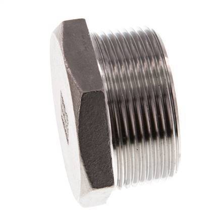 1 1/2'' NPT macho Tapón de cierre de acero inoxidable con hexágono exterior 16 Bar
