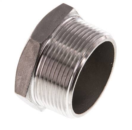 1 1/2'' NPT macho Tapón de cierre de acero inoxidable con hexágono exterior 16 Bar