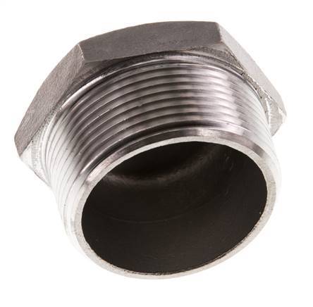 1 1/2'' NPT macho Tapón de cierre de acero inoxidable con hexágono exterior 16 Bar