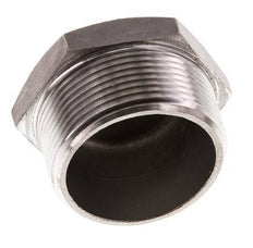 1 1/2'' NPT macho Tapón de cierre de acero inoxidable con hexágono exterior 16 Bar
