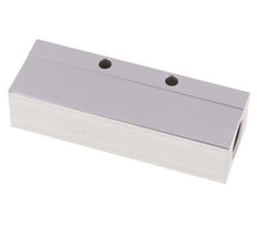 2xG 1/2'' x 3xG 1/4'' Bloque distribuidor de aluminio de una cara 16 barras