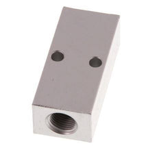 2xG 1/8'' x 2xM5 Bloque distribuidor de aluminio de una cara 16 Bar