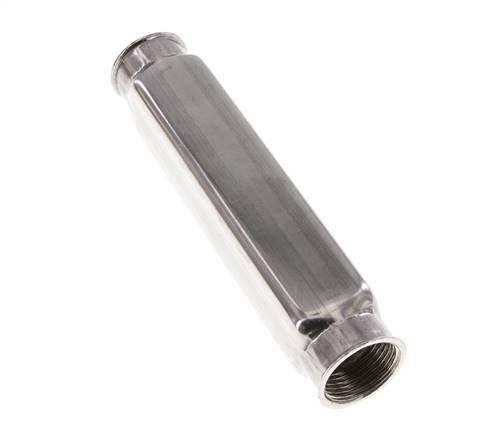 2xG 1'' x 3xG 1/2'' Bloque distribuidor de acero inoxidable de una cara 10 Bar