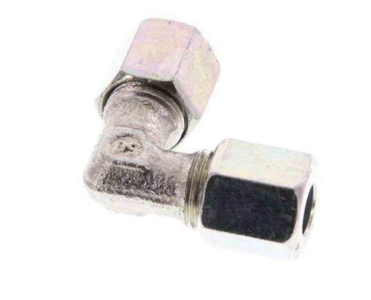 6LL Acero zincado Codo de 90 grados Anillo de corte 100 Bar DIN 2353