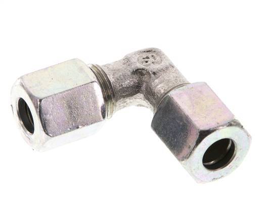 6LL Acero zincado Codo de 90 grados Anillo de corte 100 Bar DIN 2353