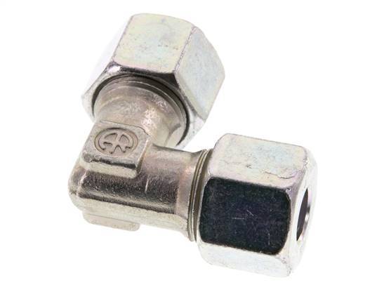 10S Acero zincado Codo de 90 grados Anillo de corte 630 Barra DIN 2353