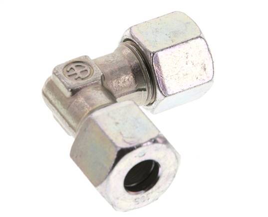 10S Acero zincado Codo de 90 grados Anillo de corte 630 Barra DIN 2353