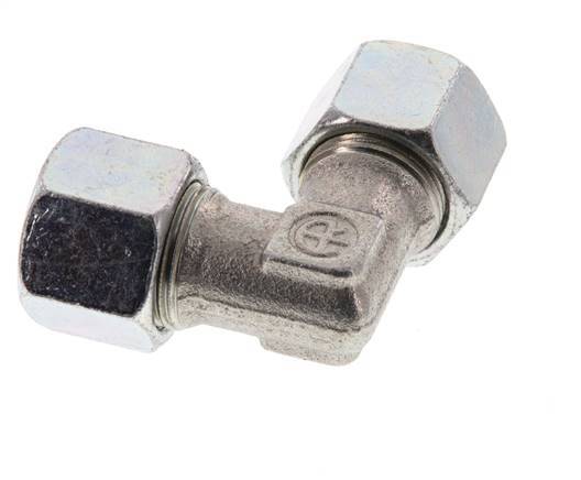14S Acero zincado Codo de 90 grados Anillo de corte 630 Barra DIN 2353