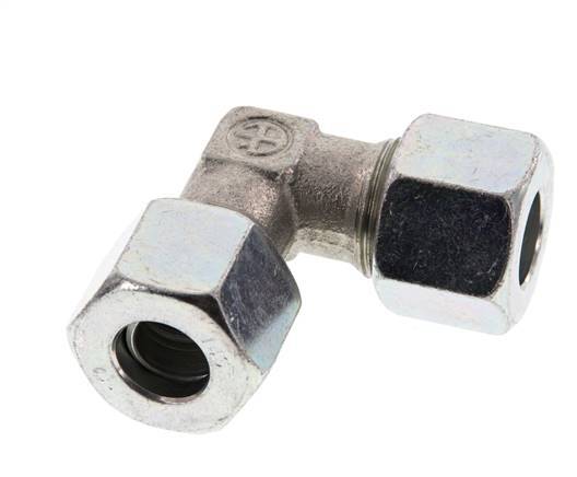 14S Acero zincado Codo de 90 grados Anillo de corte 630 Barra DIN 2353