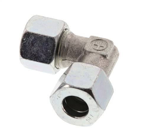 14S Acero zincado Codo de 90 grados Anillo de corte 630 Barra DIN 2353