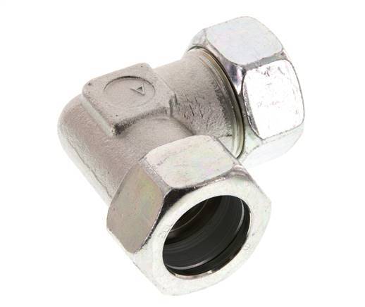 codo de 90 grados de acero galvanizado 28L Anillo de corte de 160 barras DIN 2353