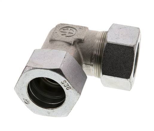 38S Acero zincado Codo de 90 grados Anillo de corte 315 Barra DIN 2353