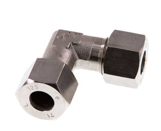 12S Codo de acero inoxidable de 90 grados Anillo de corte 630 Barra DIN 2353