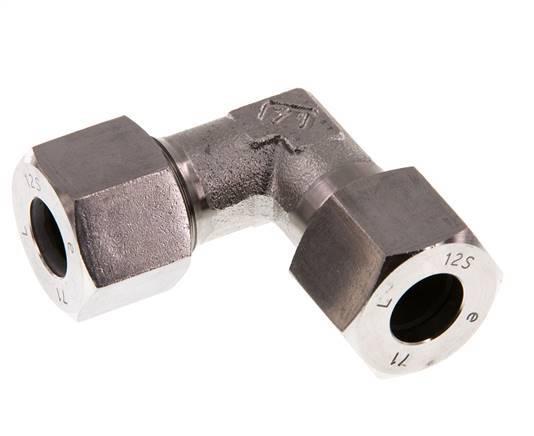 12S Codo de acero inoxidable de 90 grados Anillo de corte 630 Barra DIN 2353