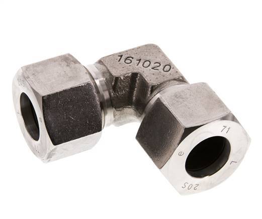 20S Codo de acero inoxidable de 90 grados Anillo de corte 400 Barra DIN 2353