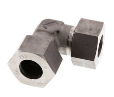 25S Codo de acero inoxidable de 90 grados Anillo de corte 400 Barra DIN 2353