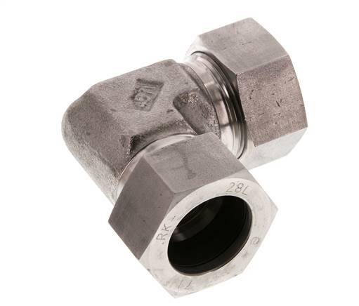 acero inoxidable 28L Codo de 90 grados Anillo de corte 160 Barra DIN 2353