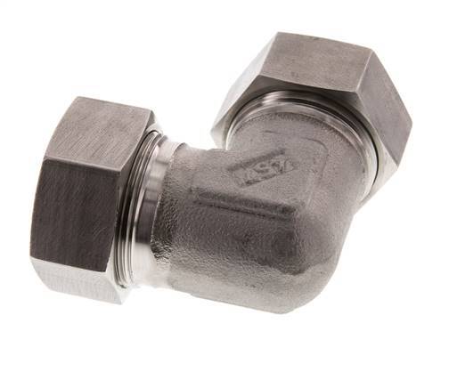 35L Acero inoxidable Codo de 90 grados Anillo de corte 160 Barra DIN 2353