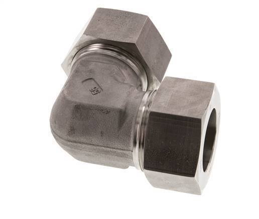 38S Codo de acero inoxidable de 90 grados Anillo de corte 315 Barra DIN 2353