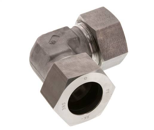 38S Codo de acero inoxidable de 90 grados Anillo de corte 315 Barra DIN 2353