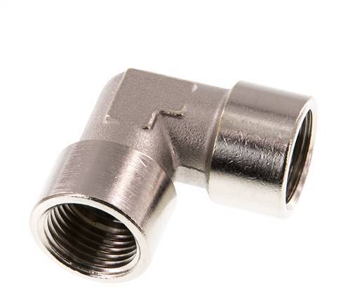 G 1/2'' Codo de 90 grados de latón niquelado 16 Bar