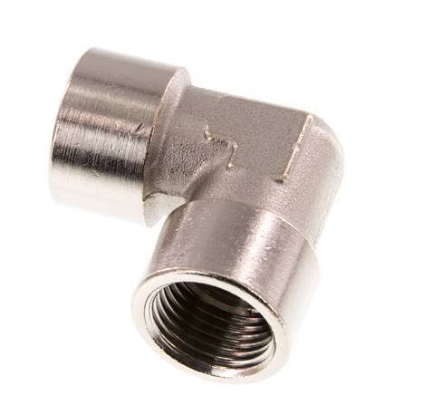 G 1/2'' Codo de 90 grados de latón niquelado 16 Bar