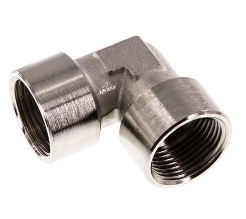 G 1'' Codo de 90 grados de latón niquelado 16 Bar