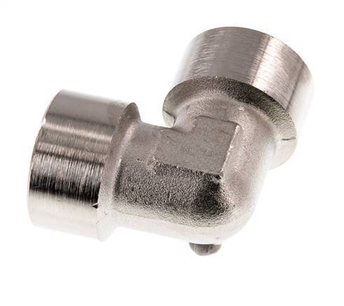 G 1'' Codo de 90 grados de latón niquelado 16 Bar