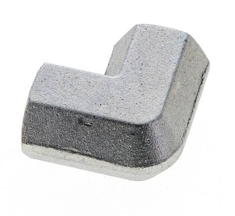 1/2'' NPT Zinc plated Steel 90 deg Elbow Fitting 210 Bar - Hydraulic