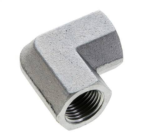 1/2'' NPT Zinc plated Steel 90 deg Elbow Fitting 210 Bar - Hydraulic
