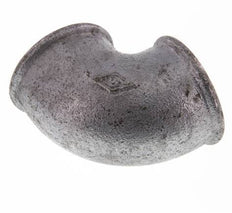 Rp 1 1/2'' Codo de 90 grados de hierro fundido galvanizado 25 Bar