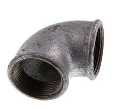 Rp 1 1/2'' Codo de 90 grados de hierro fundido galvanizado 25 Bar