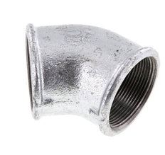 Rp 2'' Hierro fundido zincado Codo de 45 grados 25 Bar