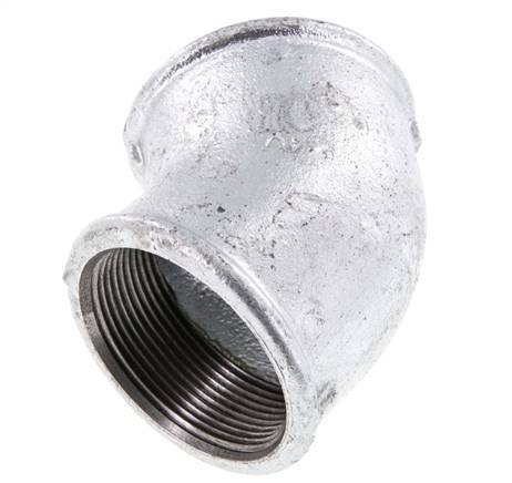 Rp 2'' Hierro fundido zincado Codo de 45 grados 25 Bar