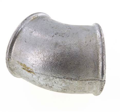 Rp 2 1/2'' Hierro fundido galvanizado Codo de 45 grados 25 Bar