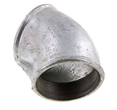 Rp 2 1/2'' Hierro fundido galvanizado Codo de 45 grados 25 Bar