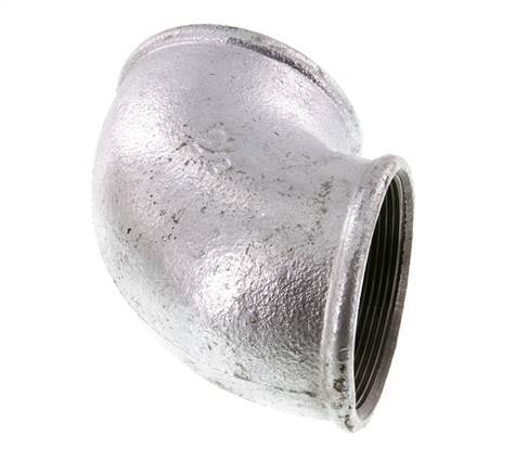 Rp 2 1/2'' Hierro fundido galvanizado Codo de 90 grados 25 Bar