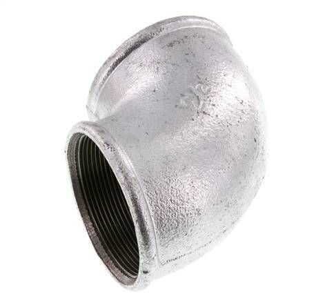 Rp 2 1/2'' Hierro fundido galvanizado Codo de 90 grados 25 Bar