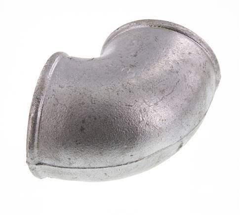 Rp 3'' Hierro fundido galvanizado Codo de 90 grados 25 Bar