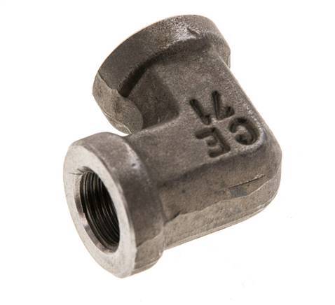 1/8'' NPT Stainless steel 90 deg Elbow Fitting 345 Bar - Hydraulic