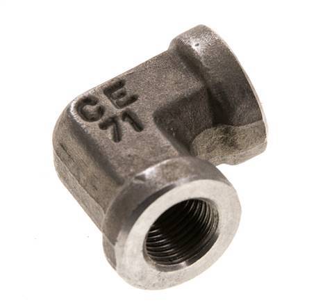 1/8'' NPT Stainless steel 90 deg Elbow Fitting 345 Bar - Hydraulic