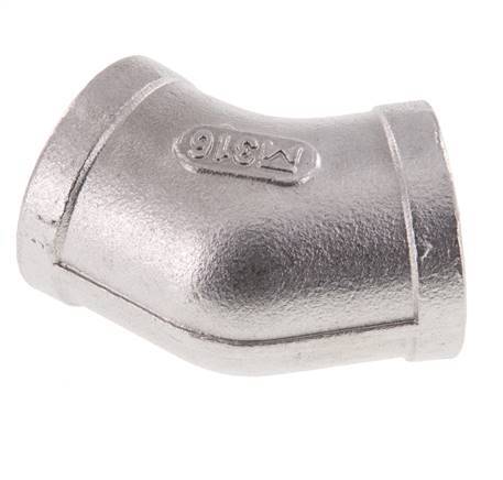 Rp 3/4'' Acero inoxidable 45 grados Codo 16 Bar