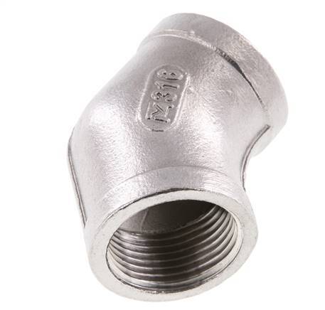 Rp 3/4'' Acero inoxidable 45 grados Codo 16 Bar