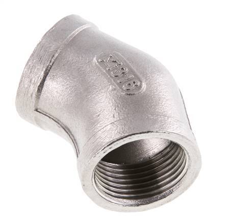 Rp 3/4'' Acero inoxidable 45 grados Codo 16 Bar