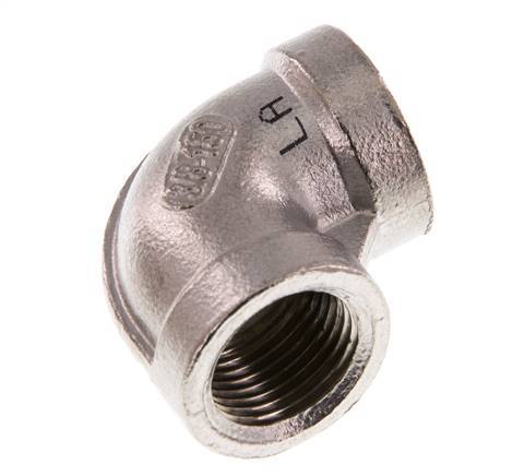 Rp 3/8'' Stainless steel 90 deg Elbow Fitting 16 Bar [2 Pieces]