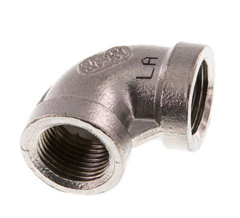 Rp 3/8'' Stainless steel 90 deg Elbow Fitting 16 Bar [2 Pieces]