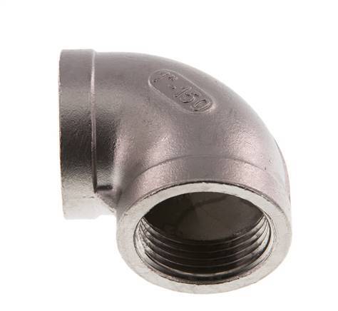 codo de 90 grados de acero inoxidable de 1'' NPT 16 Bar