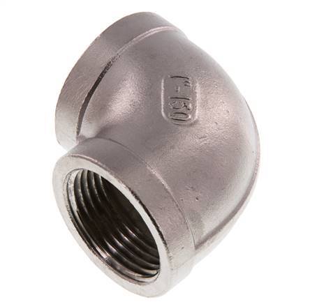codo de 90 grados de acero inoxidable de 1'' NPT 16 Bar